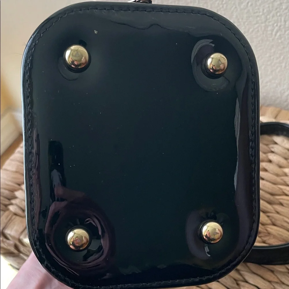 Black Vinyl Women's Clutch